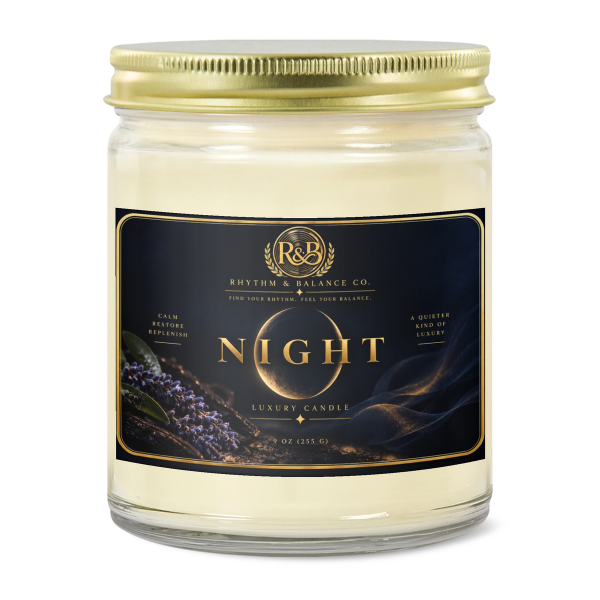 R&B NIGHT Collection Candle - Eucalyptus & Lavender | 9oz *45hr burn time