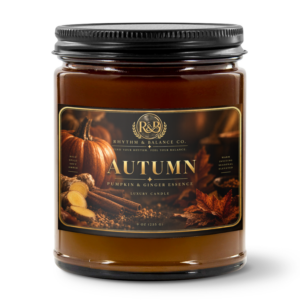 R&B AUTUMN Candle - Spiced Pumpkin Ginger | 9oz *45hr burn time